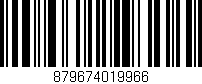 Código de barras (EAN, GTIN, SKU, ISBN): '879674019966'