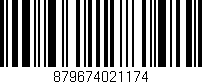 Código de barras (EAN, GTIN, SKU, ISBN): '879674021174'