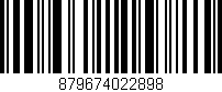 Código de barras (EAN, GTIN, SKU, ISBN): '879674022898'