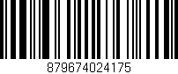 Código de barras (EAN, GTIN, SKU, ISBN): '879674024175'