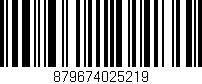 Código de barras (EAN, GTIN, SKU, ISBN): '879674025219'