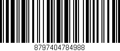 Código de barras (EAN, GTIN, SKU, ISBN): '8797404784988'