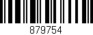 Código de barras (EAN, GTIN, SKU, ISBN): '879754'
