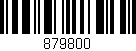 Código de barras (EAN, GTIN, SKU, ISBN): '879800'