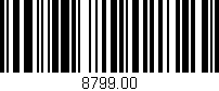 Código de barras (EAN, GTIN, SKU, ISBN): '8799.00'