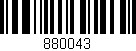 Código de barras (EAN, GTIN, SKU, ISBN): '880043'
