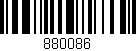 Código de barras (EAN, GTIN, SKU, ISBN): '880086'