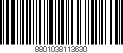 Código de barras (EAN, GTIN, SKU, ISBN): '8801038113630'