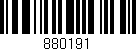 Código de barras (EAN, GTIN, SKU, ISBN): '880191'