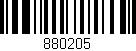 Código de barras (EAN, GTIN, SKU, ISBN): '880205'