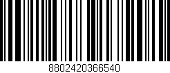 Código de barras (EAN, GTIN, SKU, ISBN): '8802420366540'
