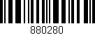 Código de barras (EAN, GTIN, SKU, ISBN): '880280'