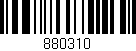 Código de barras (EAN, GTIN, SKU, ISBN): '880310'