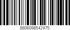 Código de barras (EAN, GTIN, SKU, ISBN): '8806098542475'