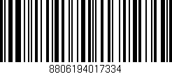 Código de barras (EAN, GTIN, SKU, ISBN): '8806194017334'