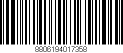 Código de barras (EAN, GTIN, SKU, ISBN): '8806194017358'