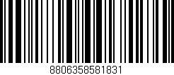 Código de barras (EAN, GTIN, SKU, ISBN): '8806358581831'