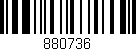Código de barras (EAN, GTIN, SKU, ISBN): '880736'
