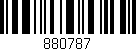Código de barras (EAN, GTIN, SKU, ISBN): '880787'
