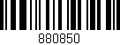Código de barras (EAN, GTIN, SKU, ISBN): '880850'