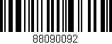 Código de barras (EAN, GTIN, SKU, ISBN): '88090092'