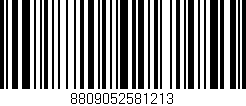 Código de barras (EAN, GTIN, SKU, ISBN): '8809052581213'