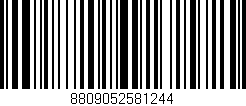 Código de barras (EAN, GTIN, SKU, ISBN): '8809052581244'