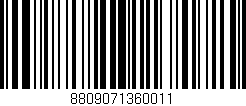 Código de barras (EAN, GTIN, SKU, ISBN): '8809071360011'