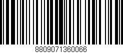 Código de barras (EAN, GTIN, SKU, ISBN): '8809071360066'