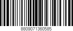 Código de barras (EAN, GTIN, SKU, ISBN): '8809071360585'