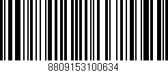 Código de barras (EAN, GTIN, SKU, ISBN): '8809153100634'