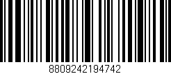 Código de barras (EAN, GTIN, SKU, ISBN): '8809242194742'