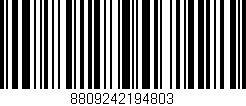 Código de barras (EAN, GTIN, SKU, ISBN): '8809242194803'
