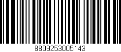 Código de barras (EAN, GTIN, SKU, ISBN): '8809253005143'