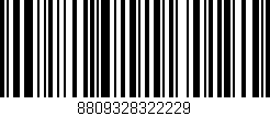 Código de barras (EAN, GTIN, SKU, ISBN): '8809328322229'
