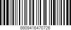 Código de barras (EAN, GTIN, SKU, ISBN): '8809416470726'
