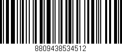 Código de barras (EAN, GTIN, SKU, ISBN): '8809438534512'