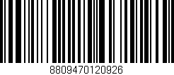 Código de barras (EAN, GTIN, SKU, ISBN): '8809470120926'