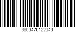 Código de barras (EAN, GTIN, SKU, ISBN): '8809470122043'