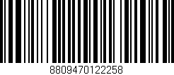 Código de barras (EAN, GTIN, SKU, ISBN): '8809470122258'