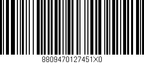 Código de barras (EAN, GTIN, SKU, ISBN): '8809470127451X0'