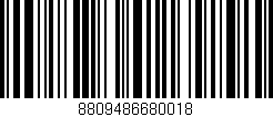 Código de barras (EAN, GTIN, SKU, ISBN): '8809486680018'