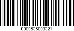 Código de barras (EAN, GTIN, SKU, ISBN): '8809535806321'