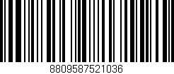 Código de barras (EAN, GTIN, SKU, ISBN): '8809587521036'