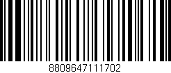 Código de barras (EAN, GTIN, SKU, ISBN): '8809647111702'