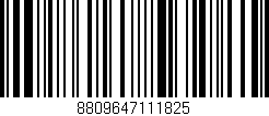 Código de barras (EAN, GTIN, SKU, ISBN): '8809647111825'