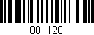Código de barras (EAN, GTIN, SKU, ISBN): '881120'