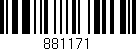 Código de barras (EAN, GTIN, SKU, ISBN): '881171'