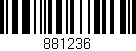 Código de barras (EAN, GTIN, SKU, ISBN): '881236'