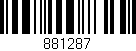 Código de barras (EAN, GTIN, SKU, ISBN): '881287'
